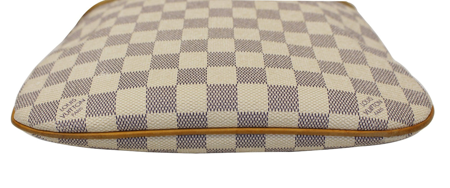LOUIS VUITTON Damier Azur Pochette Bosphore Crossbody Bag