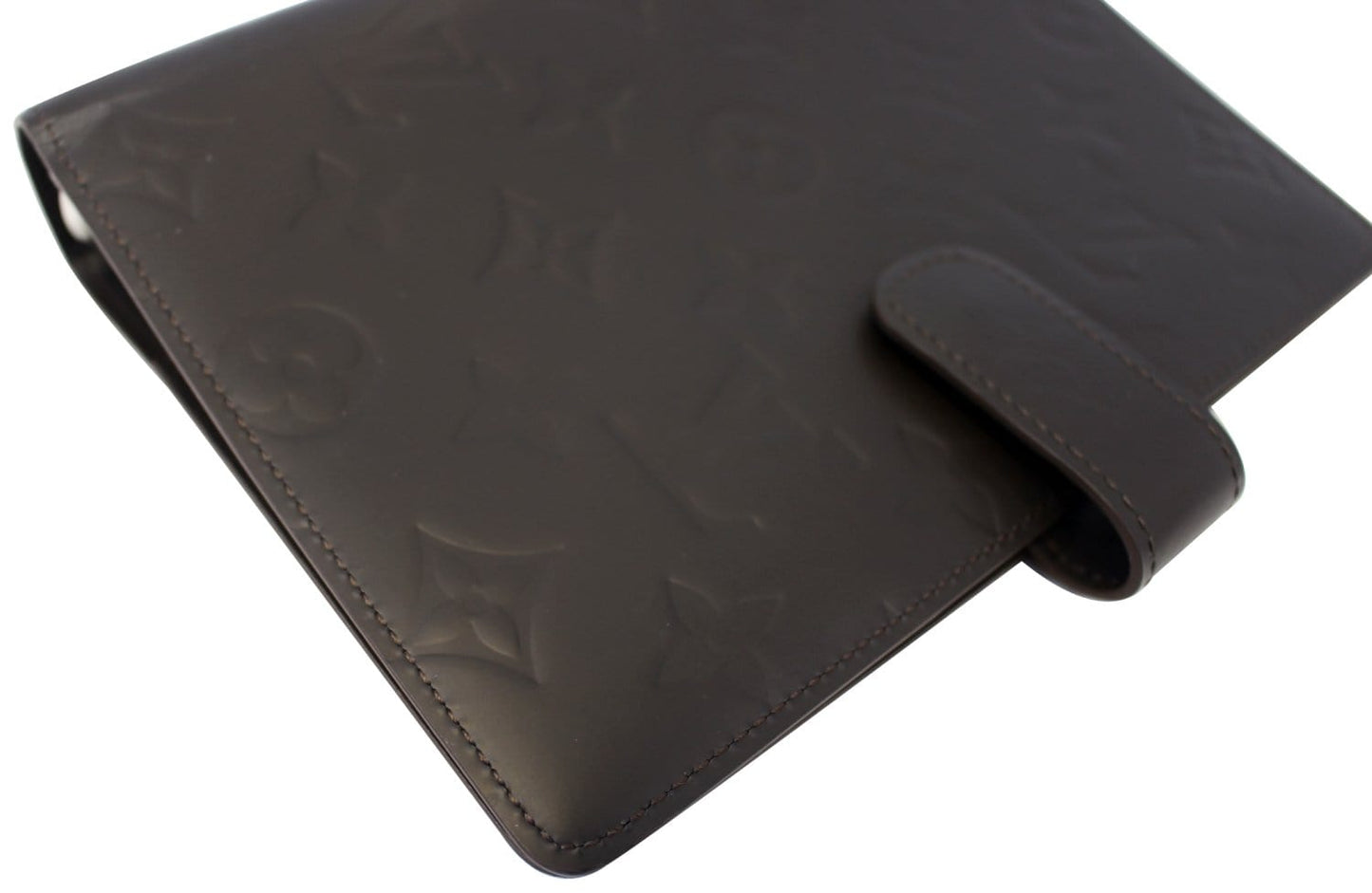 LOUIS VUITTON Mat Agenda MM Day Planner Cover Brown