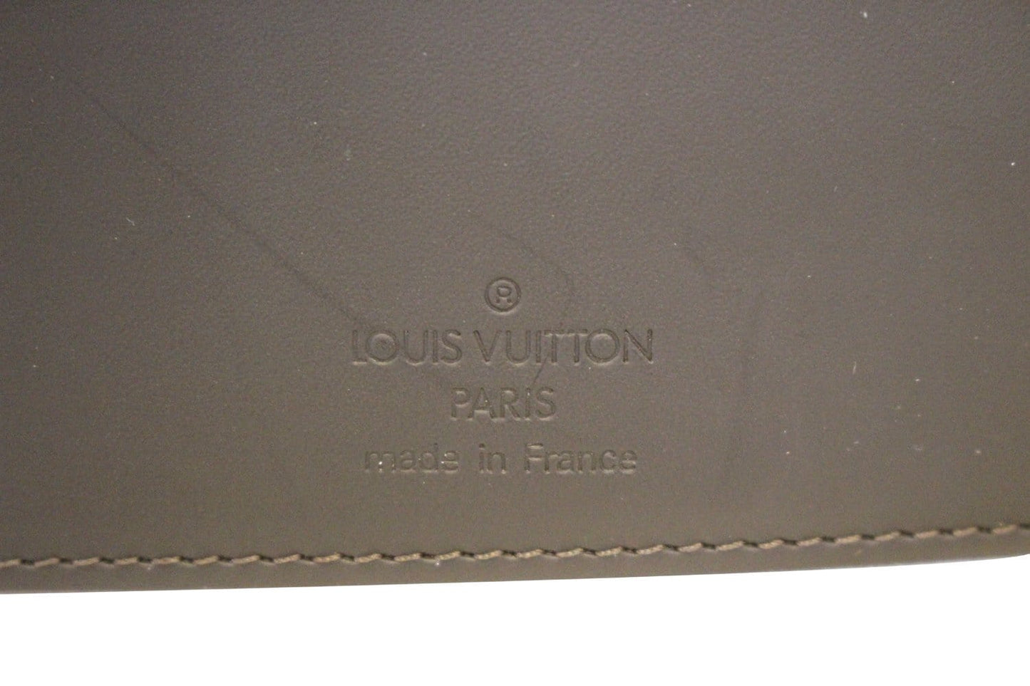 LOUIS VUITTON Mat Agenda MM Day Planner Cover Brown