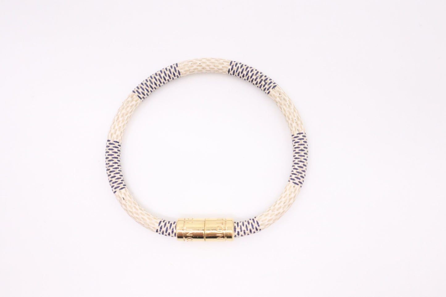 Louis Vuitton Keep It Bracelet in Damier Azur Canvas