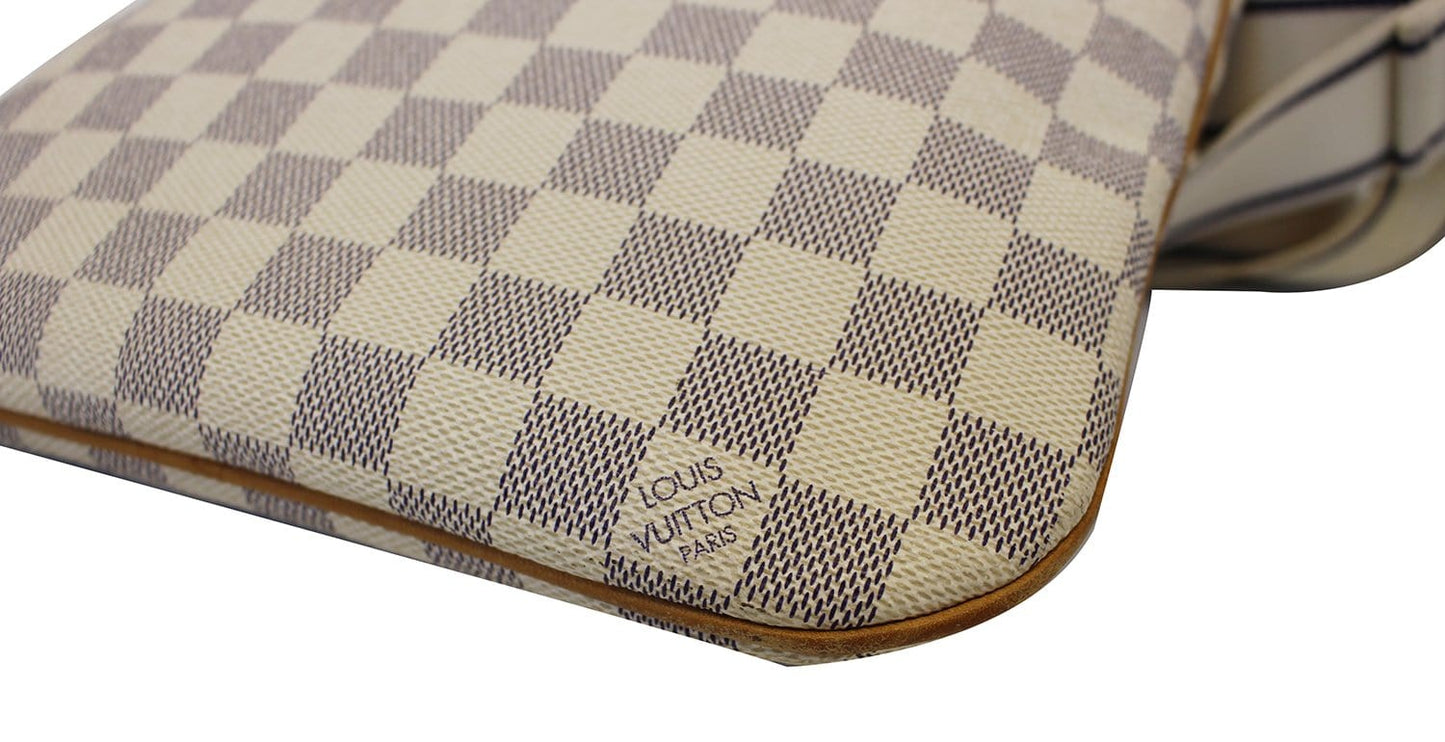 LOUIS VUITTON Damier Azur Pochette Bosphore Crossbody Bag