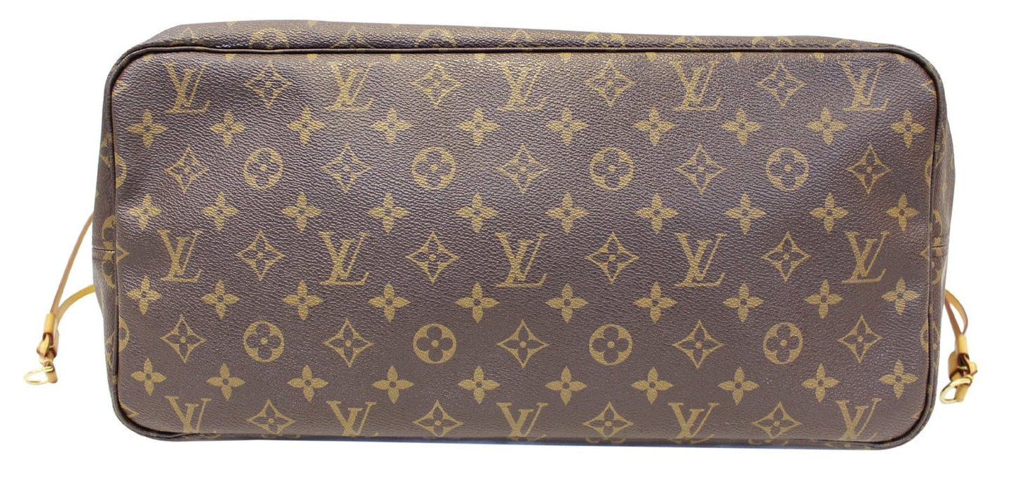LOUIS VUITTON Monogram Canvas Neverfull GM Brown Tote Bag