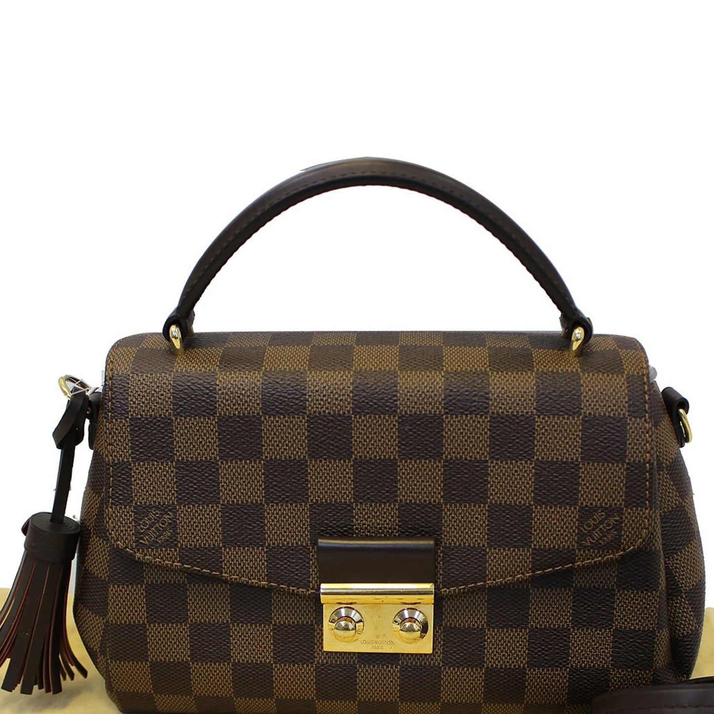 LOUIS VUITTON Damier Ebene Croisette Shoulder Crossbody Bag
