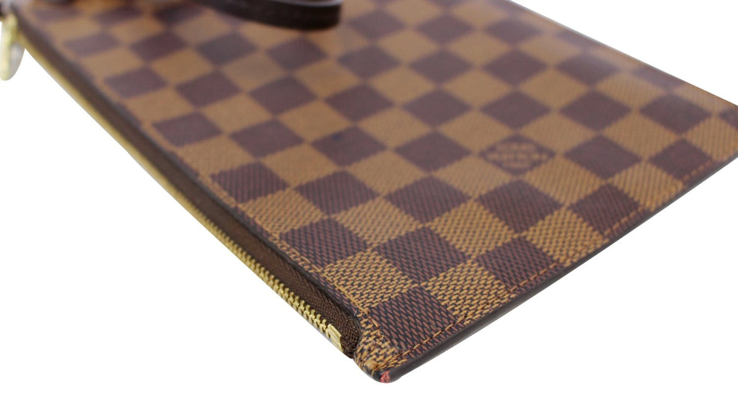 LOUIS VUITTON Damier Ebene Pochette Wristlet Pouch Neverfull MM