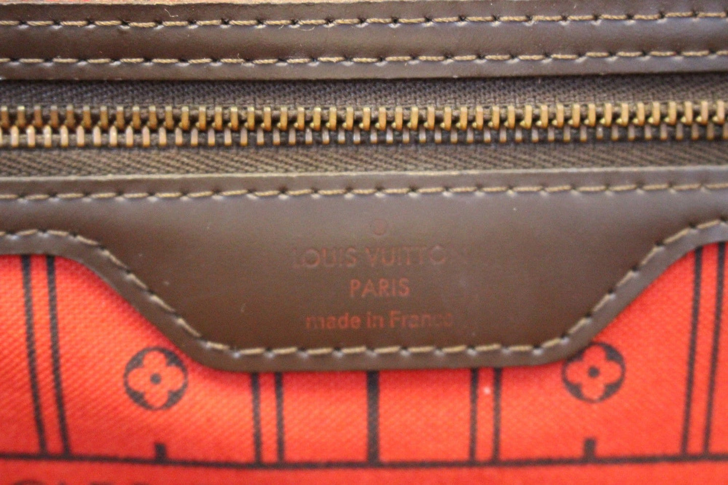 LOUIS VUITTON Damier Ebene Neverfull GM Brown Tote Bag