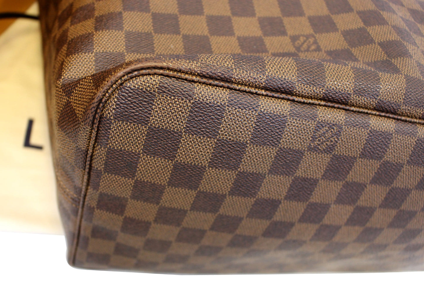 LOUIS VUITTON Damier Ebene Neverfull GM Brown Tote Bag