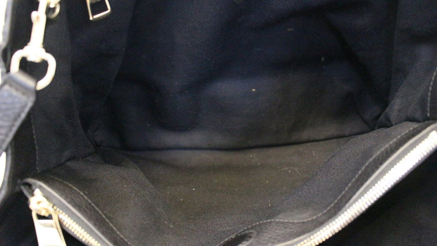 GUCCI Bamboo Shopper Black Leather Tote Bag