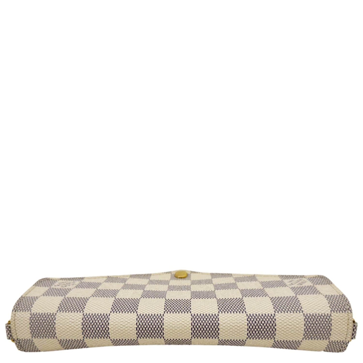 LOUIS VUITTON Felicie Pochette Damier Azur Crossbody Bag Rose Ballerine