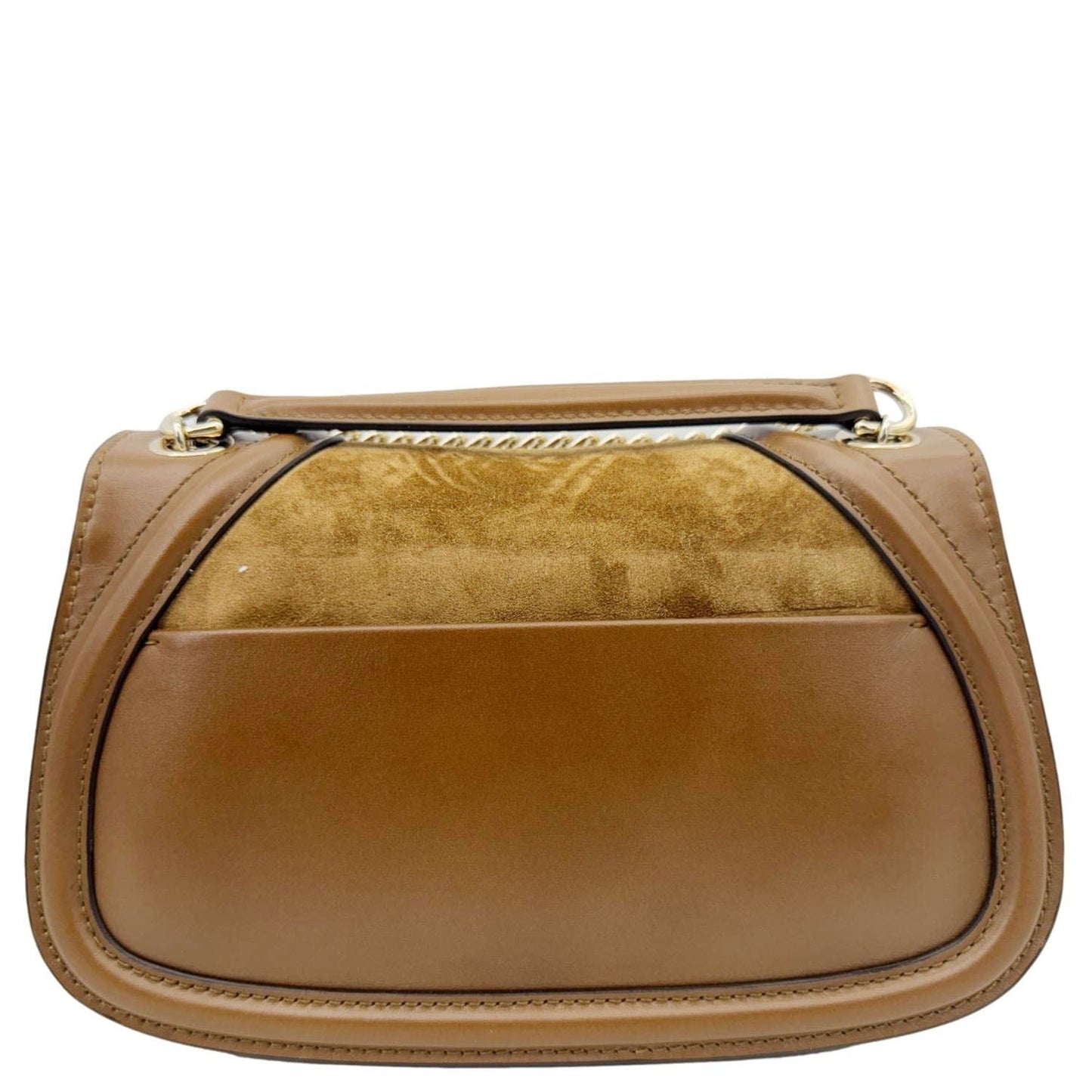 GUCCI Blondie Medium Suede Shoulder Bag Brown 815715