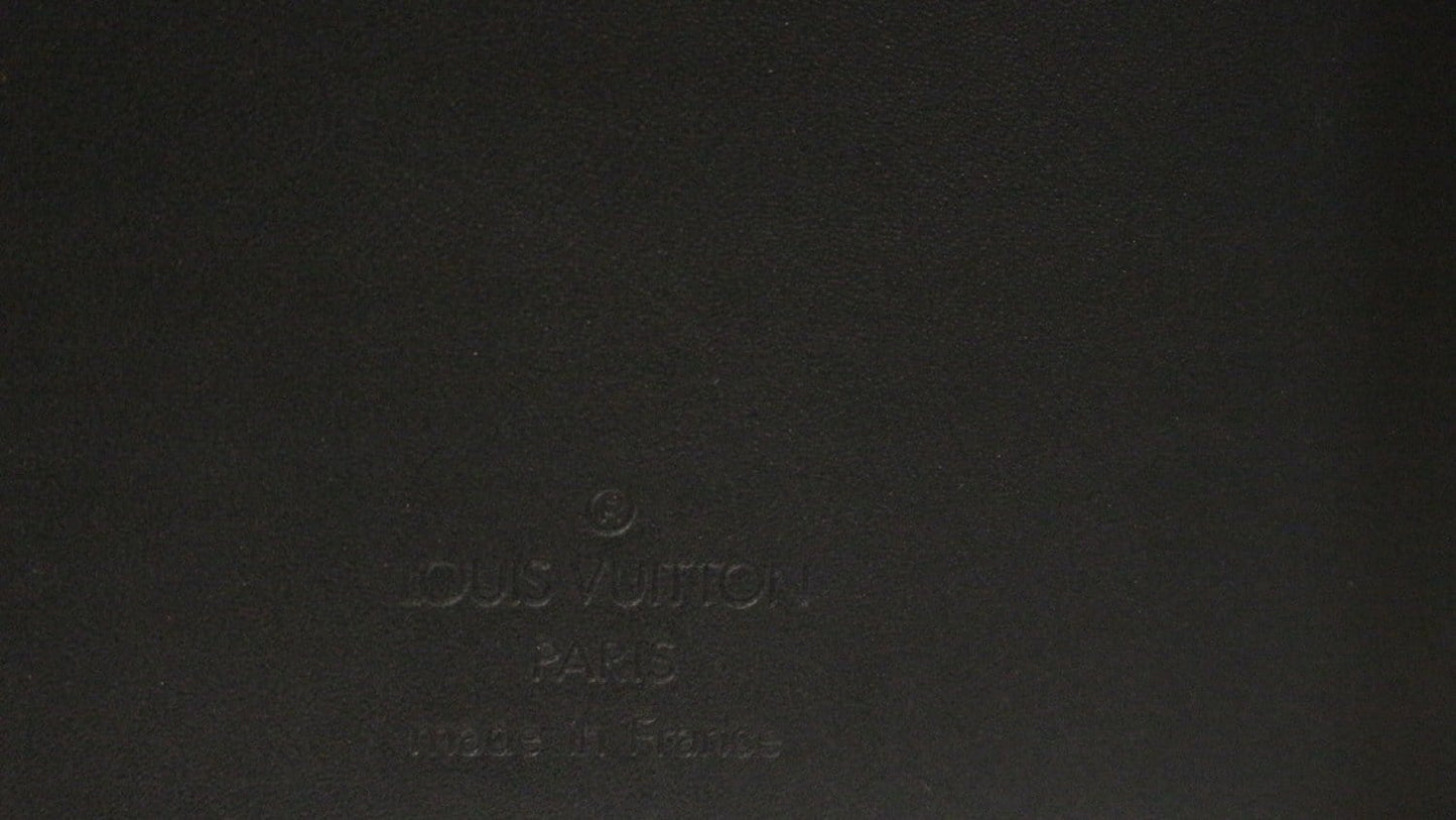 LOUIS VUITTON Mat Agenda MM Day Planner Cover Black