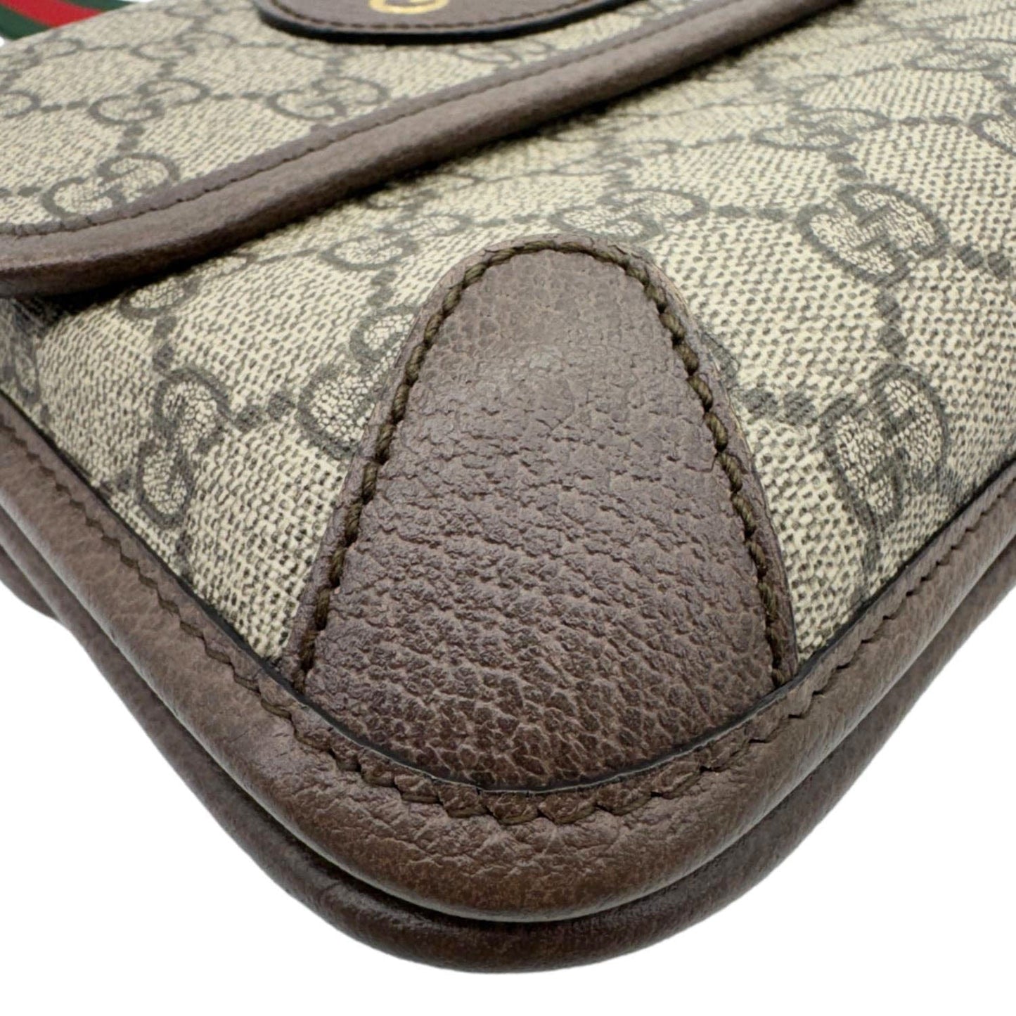 GUCCI Neo Vintage Small GG Supreme Canvas Messenger Crossbody Bag Beige 501050