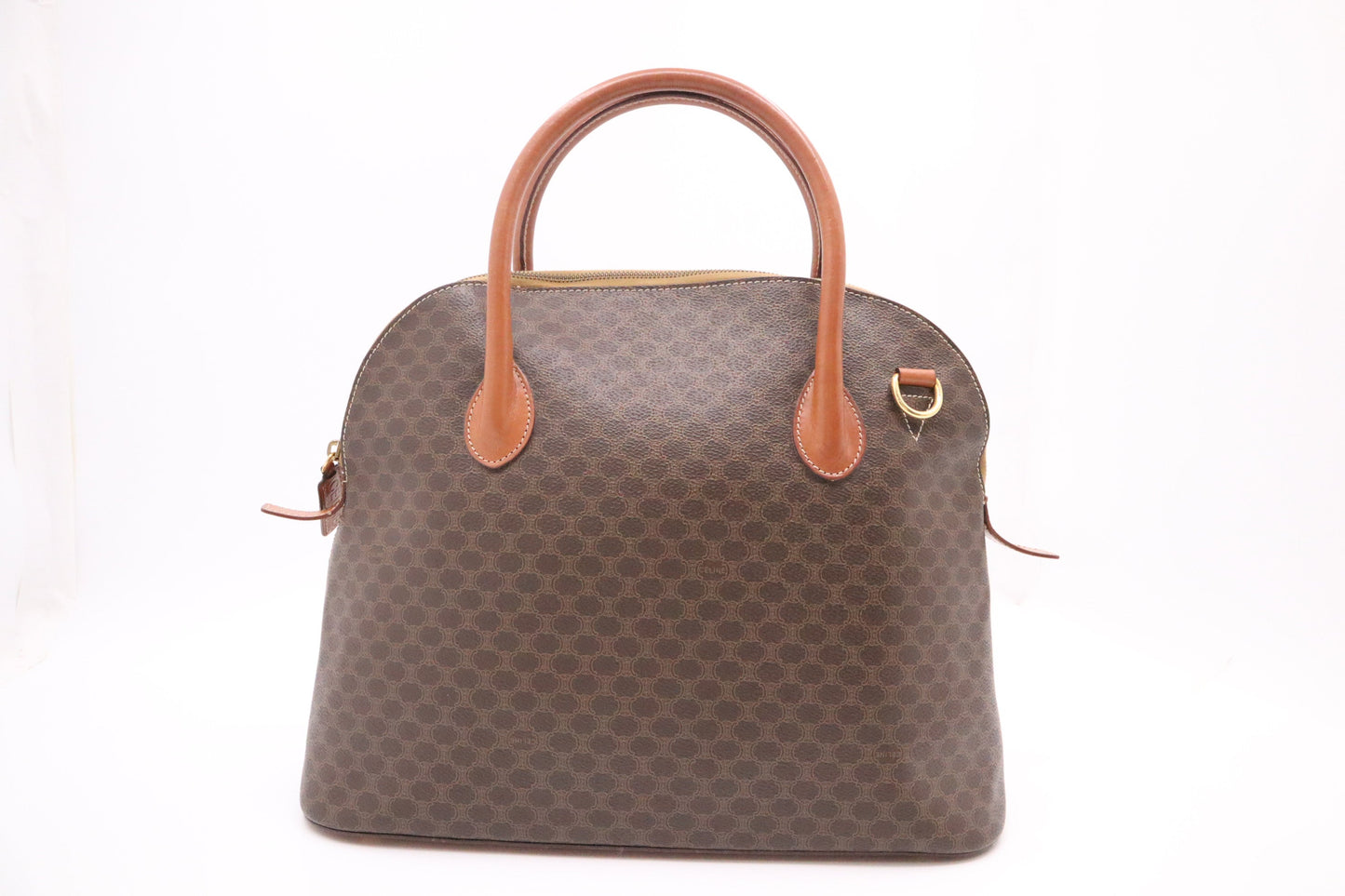 Celine Handbag in Brown Macadam Canvas
