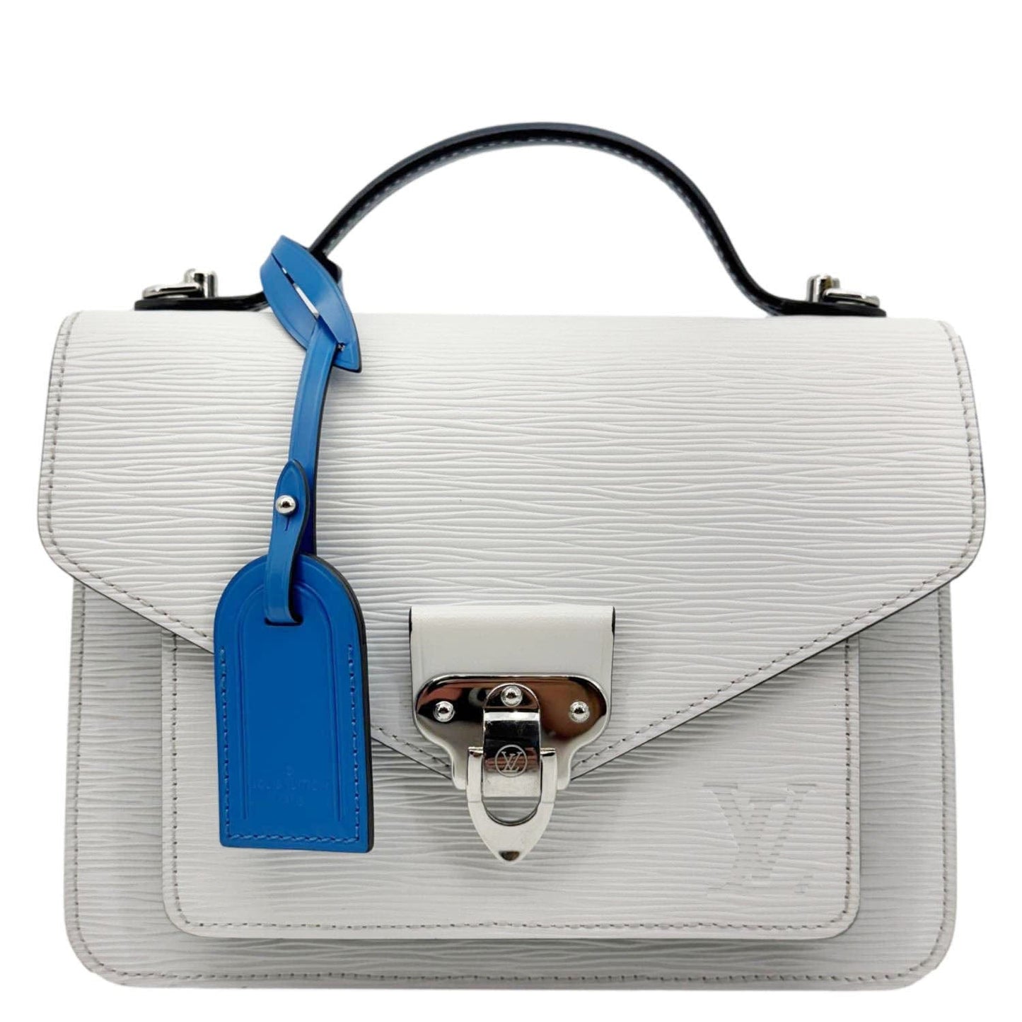LOUIS VUITTON Neo Monceau Epi Leather Crossbody Bag White