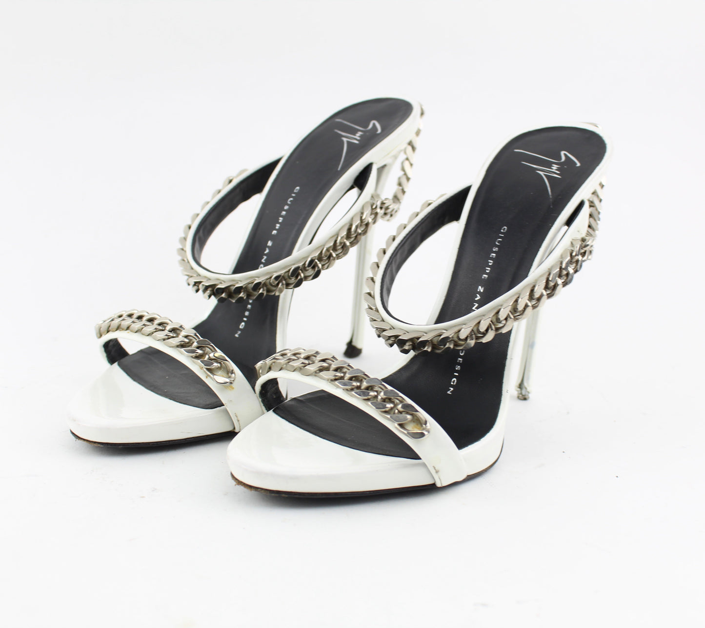 GIUSEPPE ZANOTTI CHAIN-LINK MULES