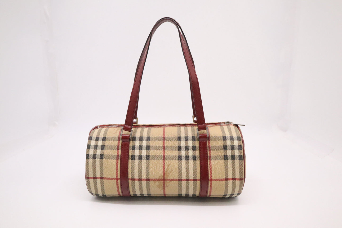Burberry Barrel Bag in Nova Check Canvas