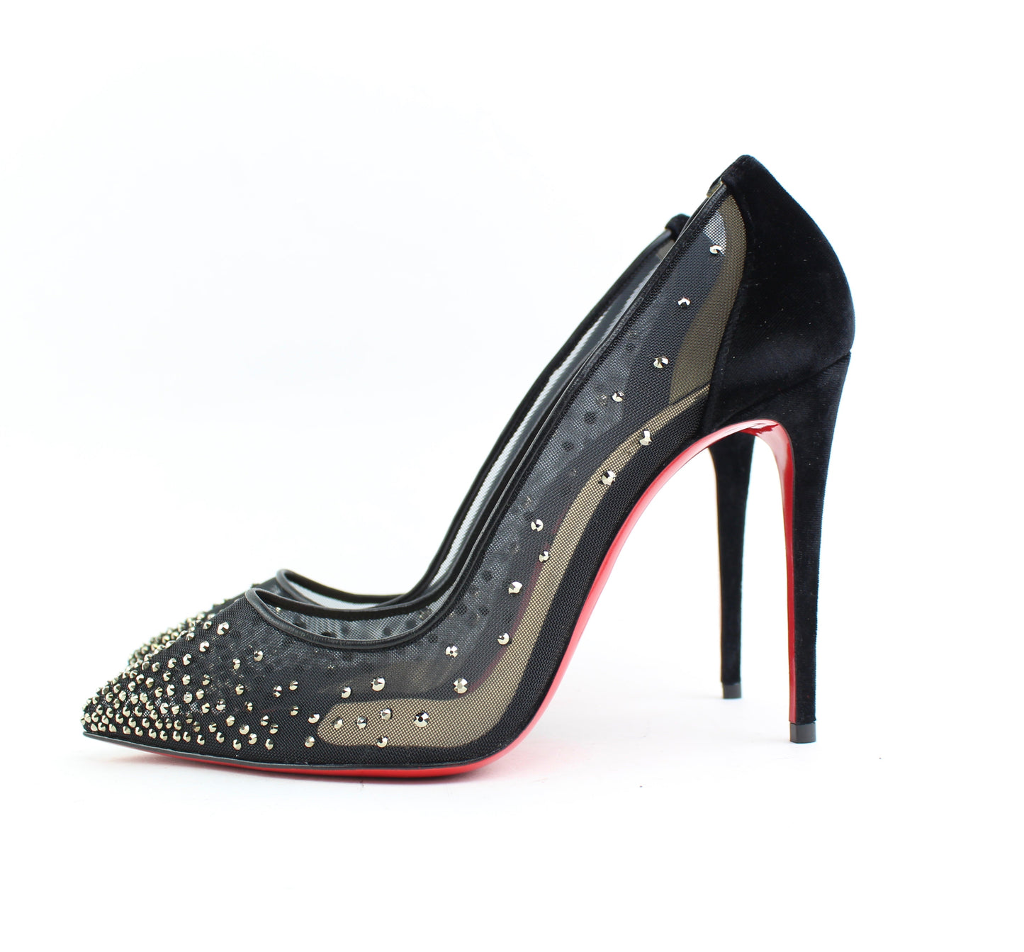 CHRISTIAN LOUBOUTIN FOLLIES STRASS 100 MM SIZE 40