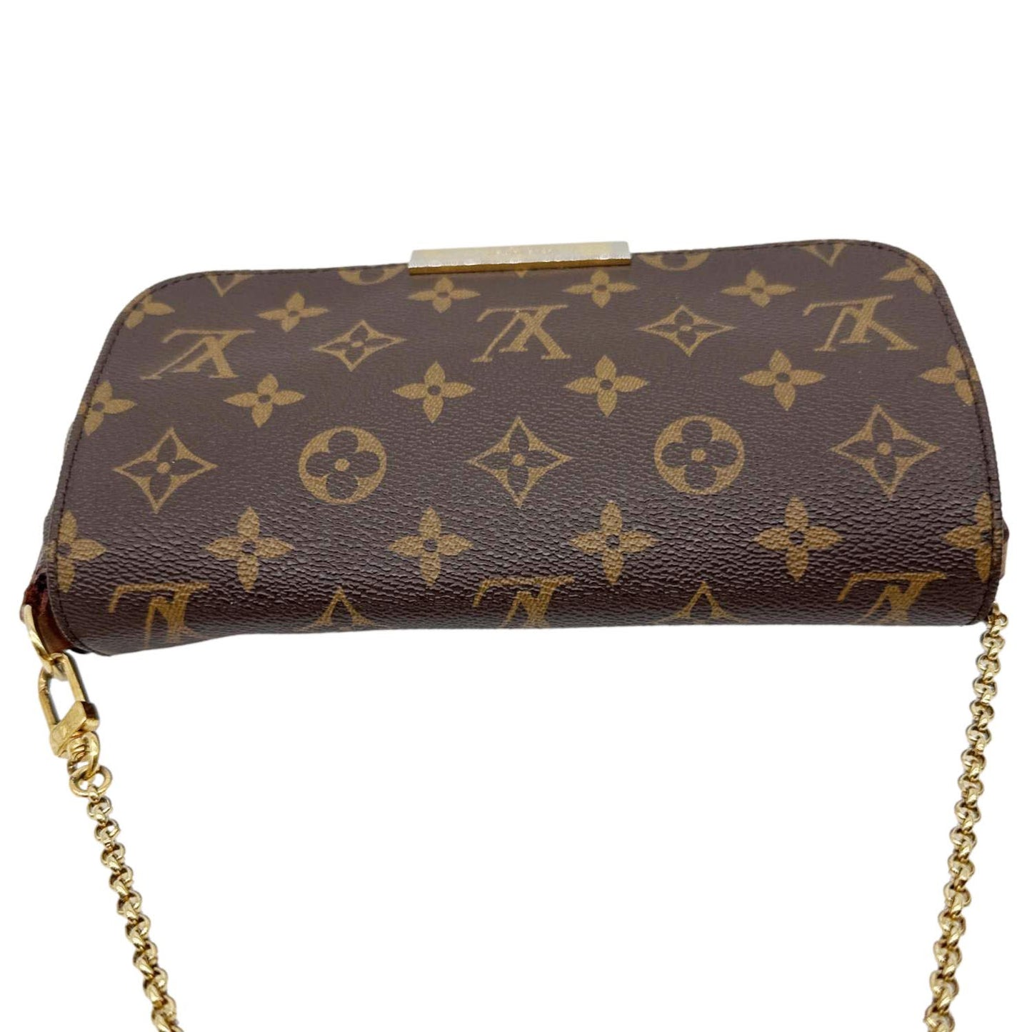 LOUIS VUITTON Favorite PM Monogram Canvas Shoulder Bag Brown