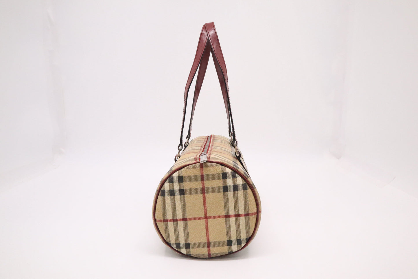 Burberry Barrel Bag in Nova Check Canvas