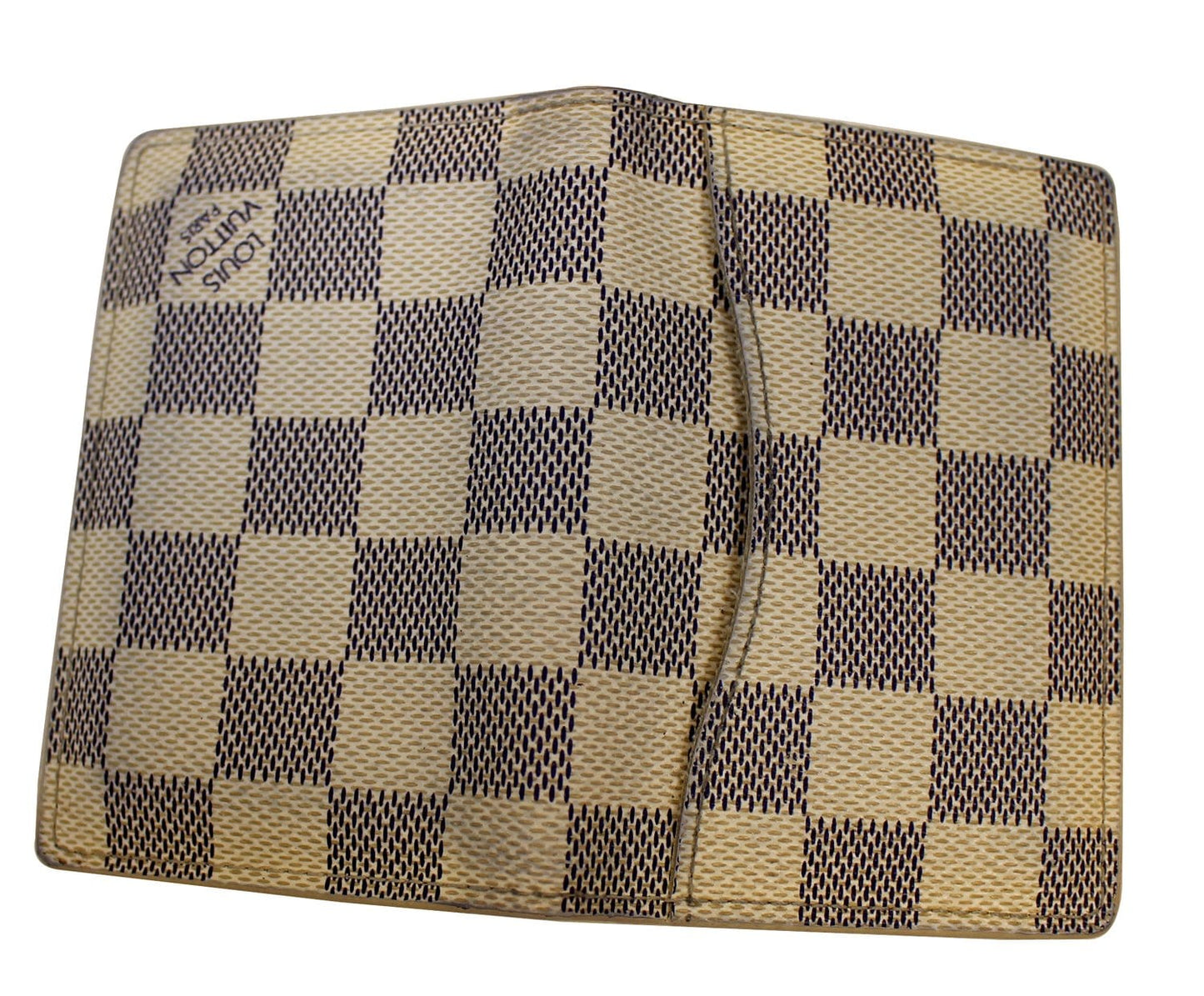 LOUIS VUITTON Damier Azur Card Case Pocket Organizer