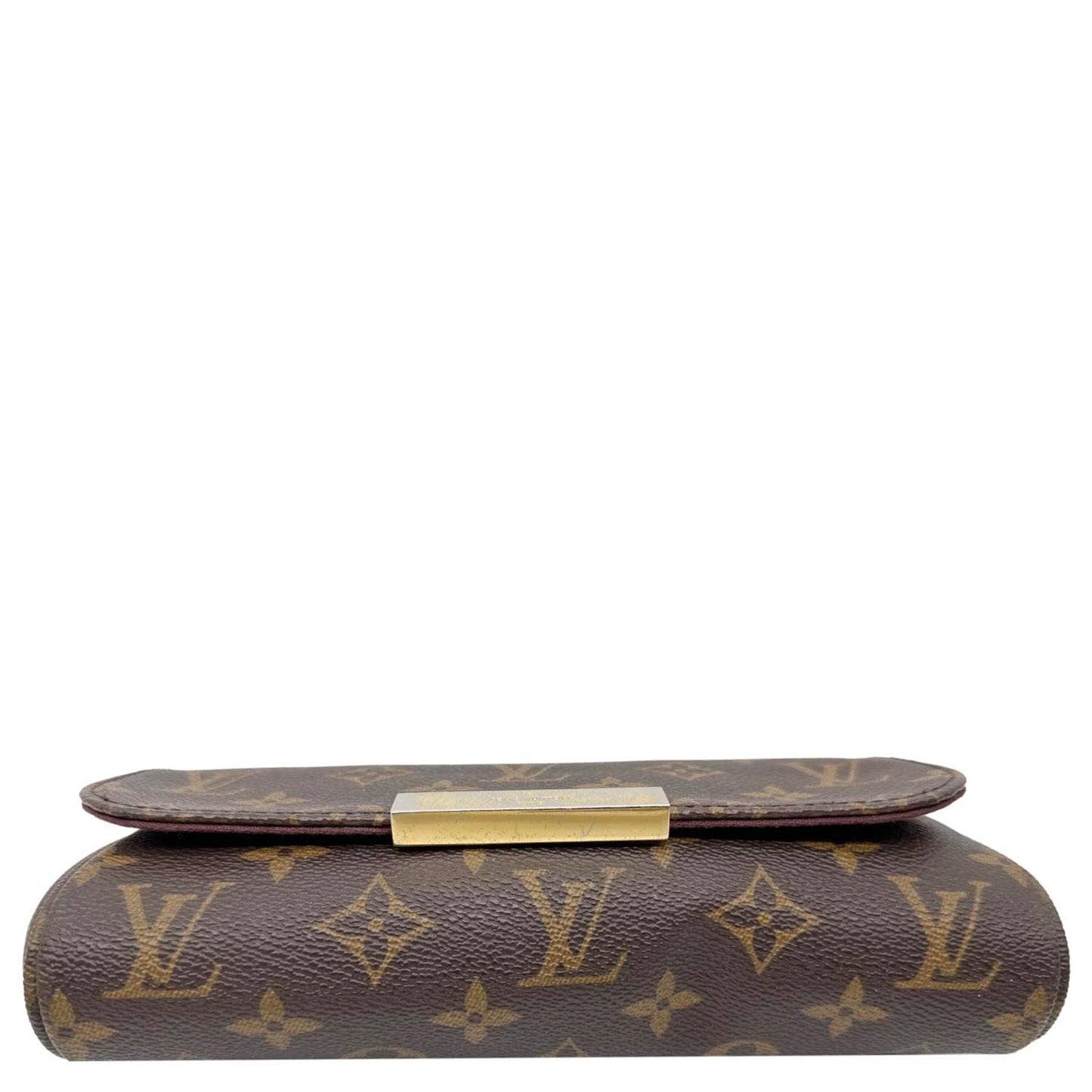 LOUIS VUITTON Favorite PM Monogram Canvas Shoulder Bag Brown