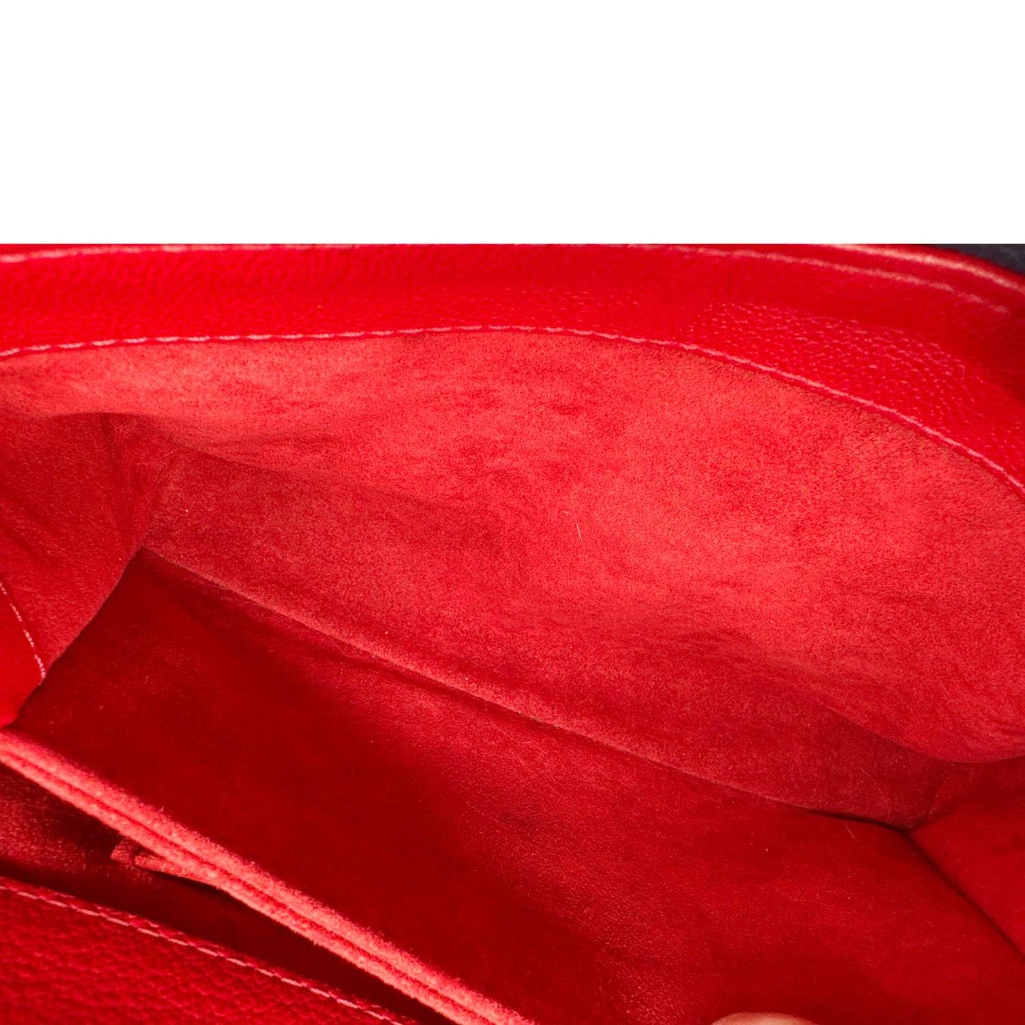 LOUIS VUITTON Very Chain Monogram Leather Chain Crossbody Bag Red