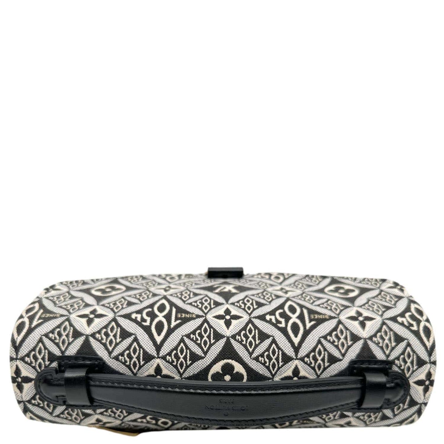 LOUIS VUITTON Metis Pochette Since 1854 Monogram Jacquard Top Handle Satchel Bag Black