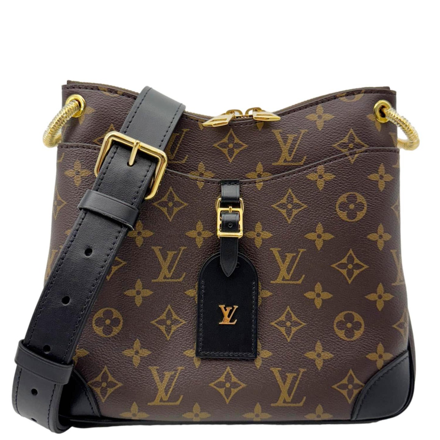 LOUIS VUITTON Odeon NM PM Monogram Canvas Shoulder Bag Brown