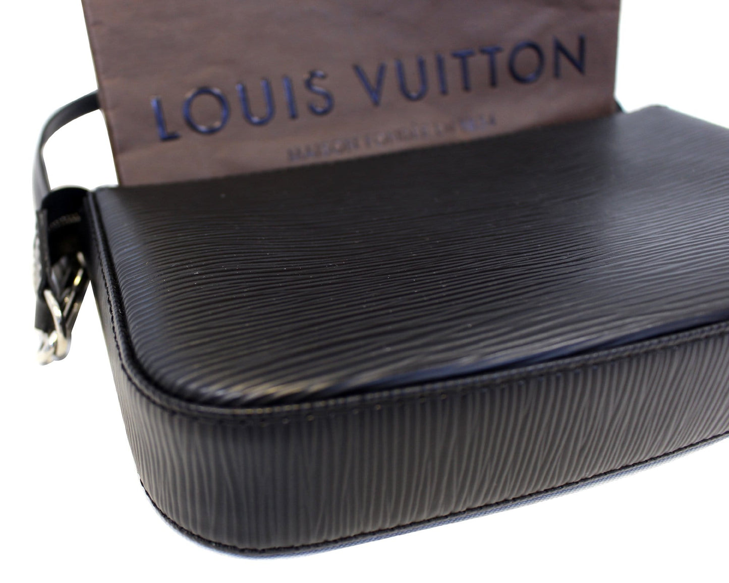 LOUIS VUITTON Epi Leather Pochette Accessories NM Noir Black