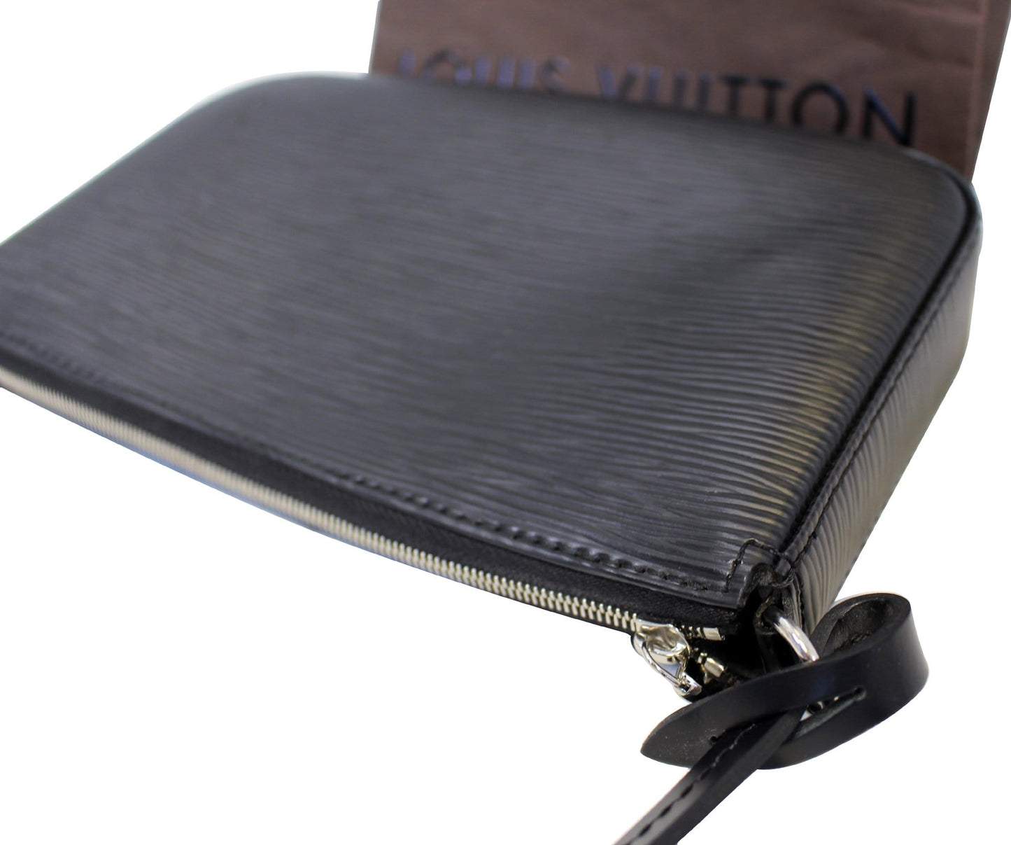 LOUIS VUITTON Epi Leather Pochette Accessories NM Noir Black