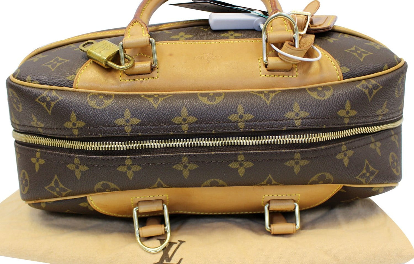 LOUIS VUITTON Monogram Canvas Deauville Boston Satchel Bag