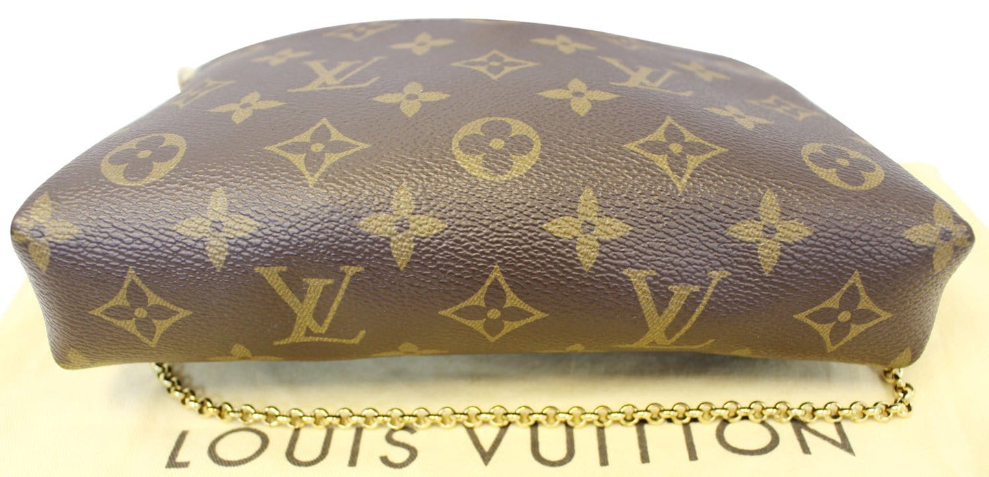 LOUIS VUITTON Monogram Canvas Pallas Clutch Crossbody Bag