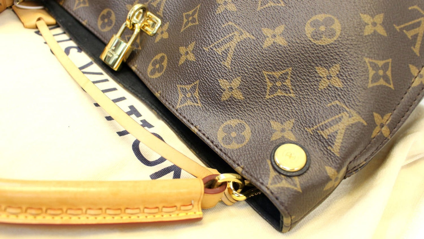 LOUIS VUITTON Monogram Canvas Gaïa Black Shoulder Bag