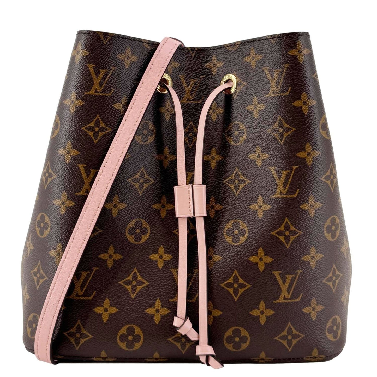 LOUIS VUITTON Neonoe MM Monogram Canvas Shoulder Bag Brown