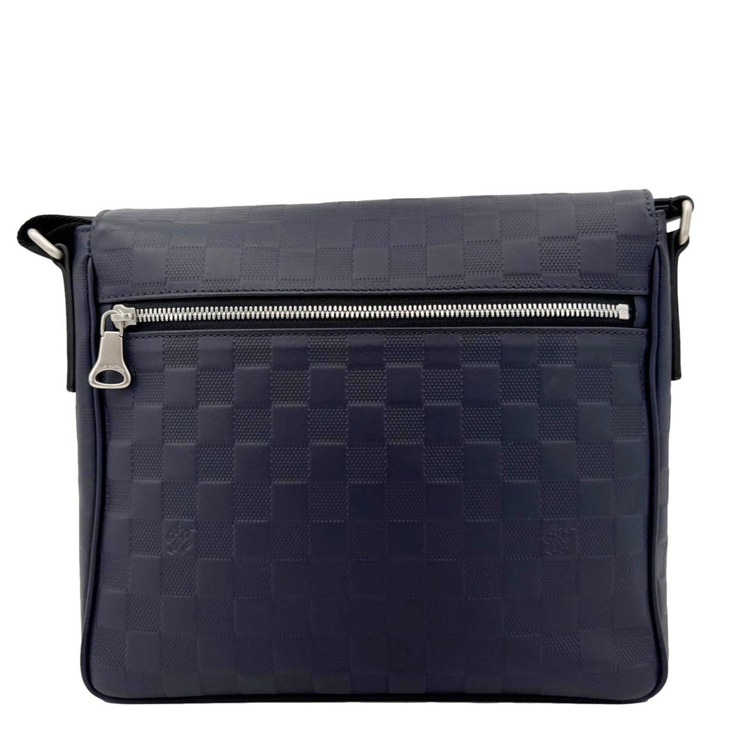 LOUIS VUITTON District Damier Infini Messenger Bag Navy Blue