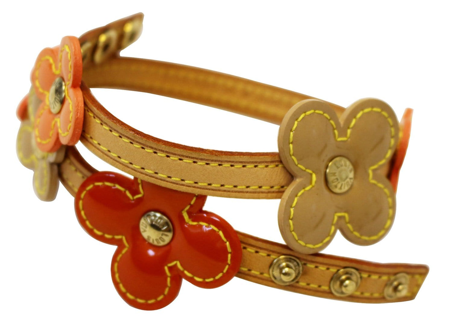 LOUIS VUITTON Monogram Vernis Lexington Fleurs Bracelet