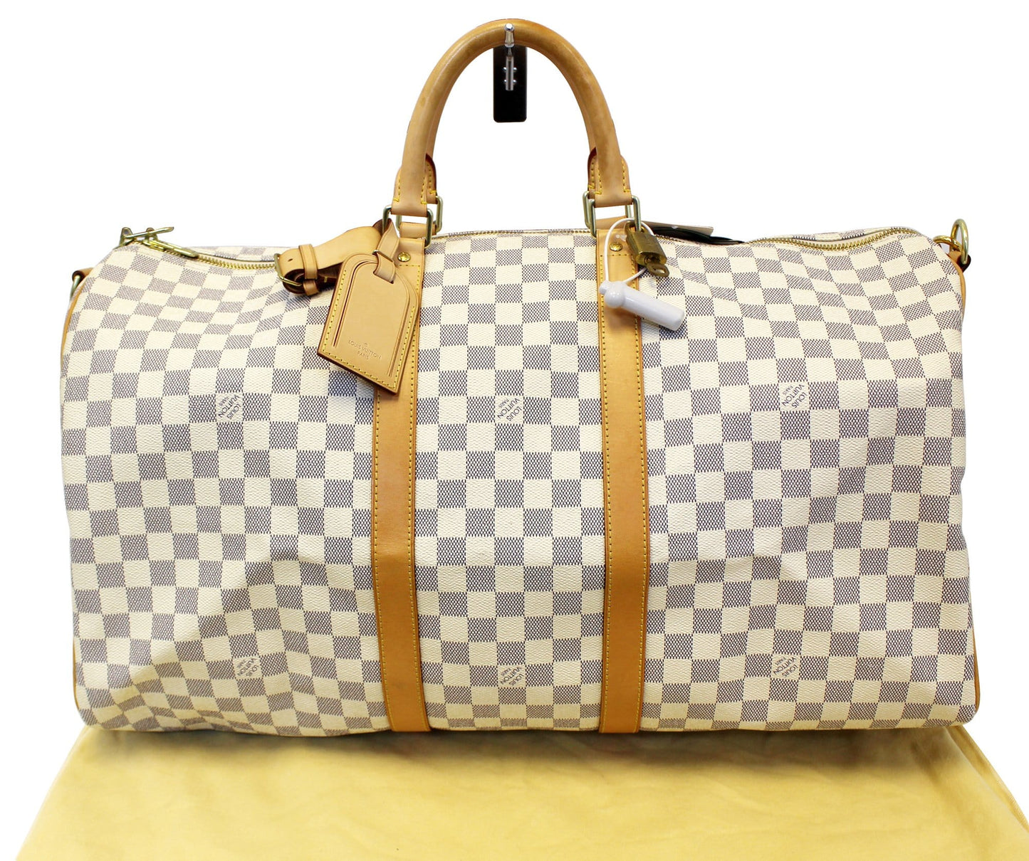 LOUIS VUITTON Damier Azur Keepall Bandouliere 55 Travel Bag - FINAL CALL