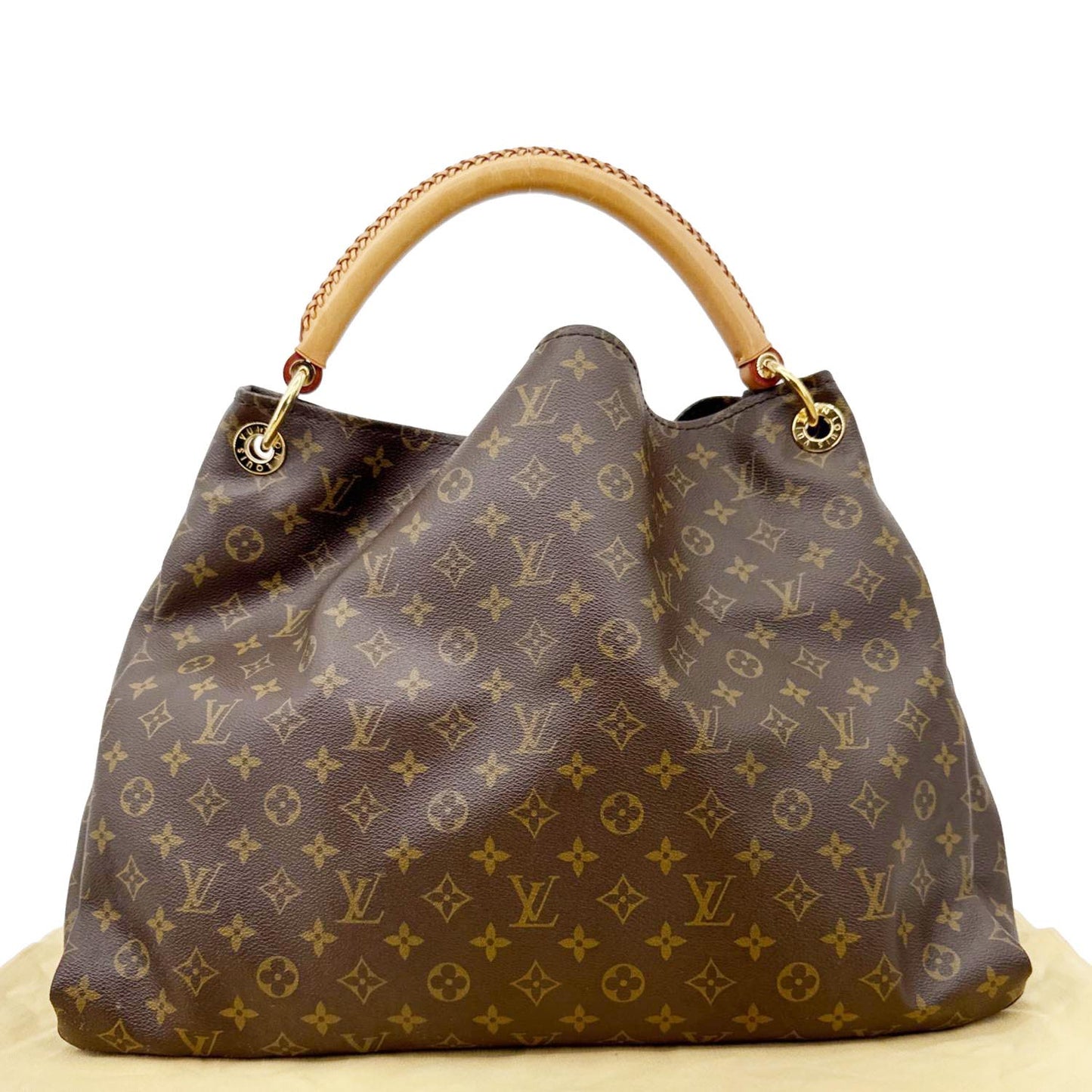 LOUIS VUITTON Artsy GM Monogram Canvas Hobo Bag Brown