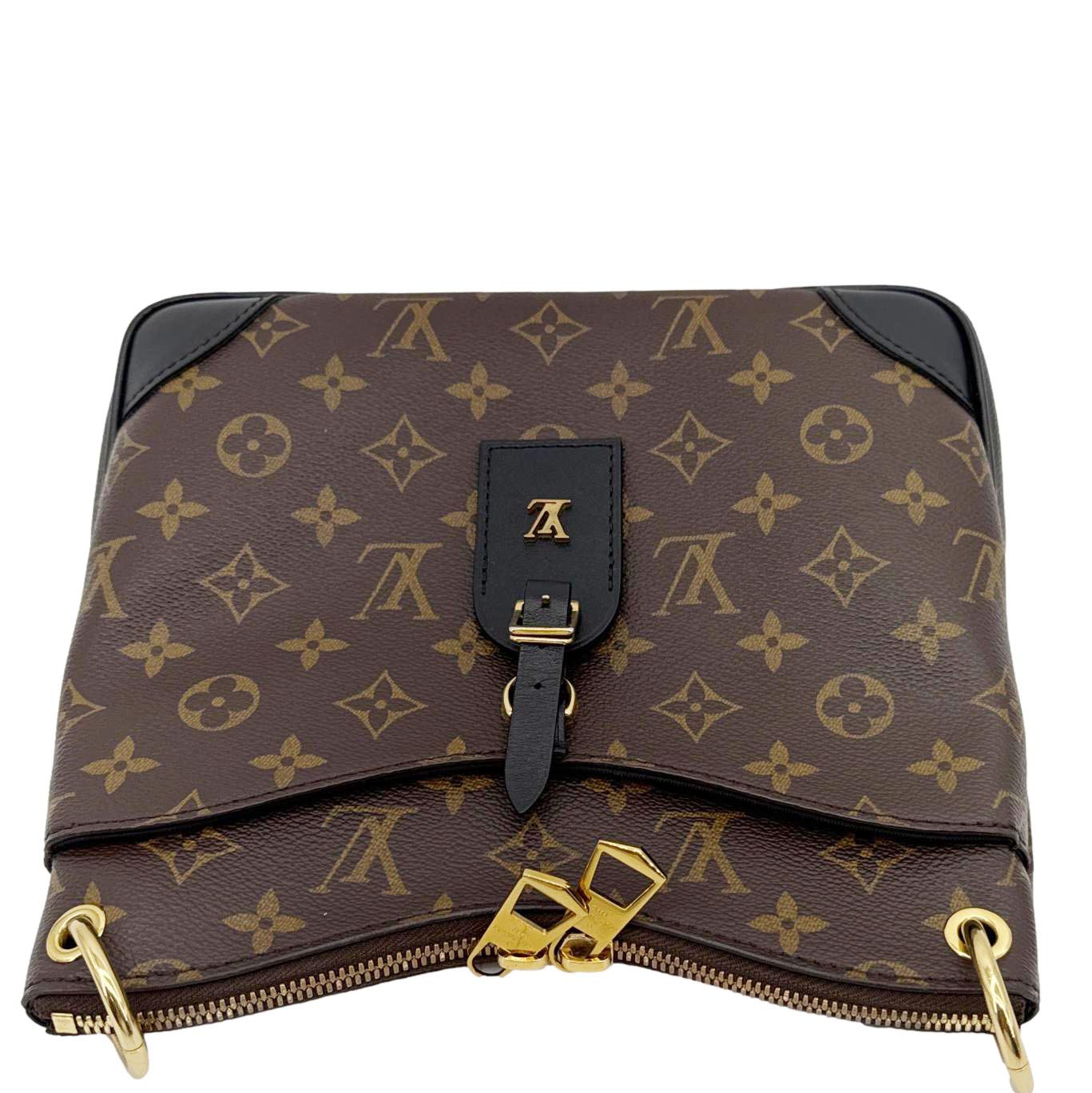 LOUIS VUITTON Odeon NM PM Monogram Canvas Shoulder Bag Brown
