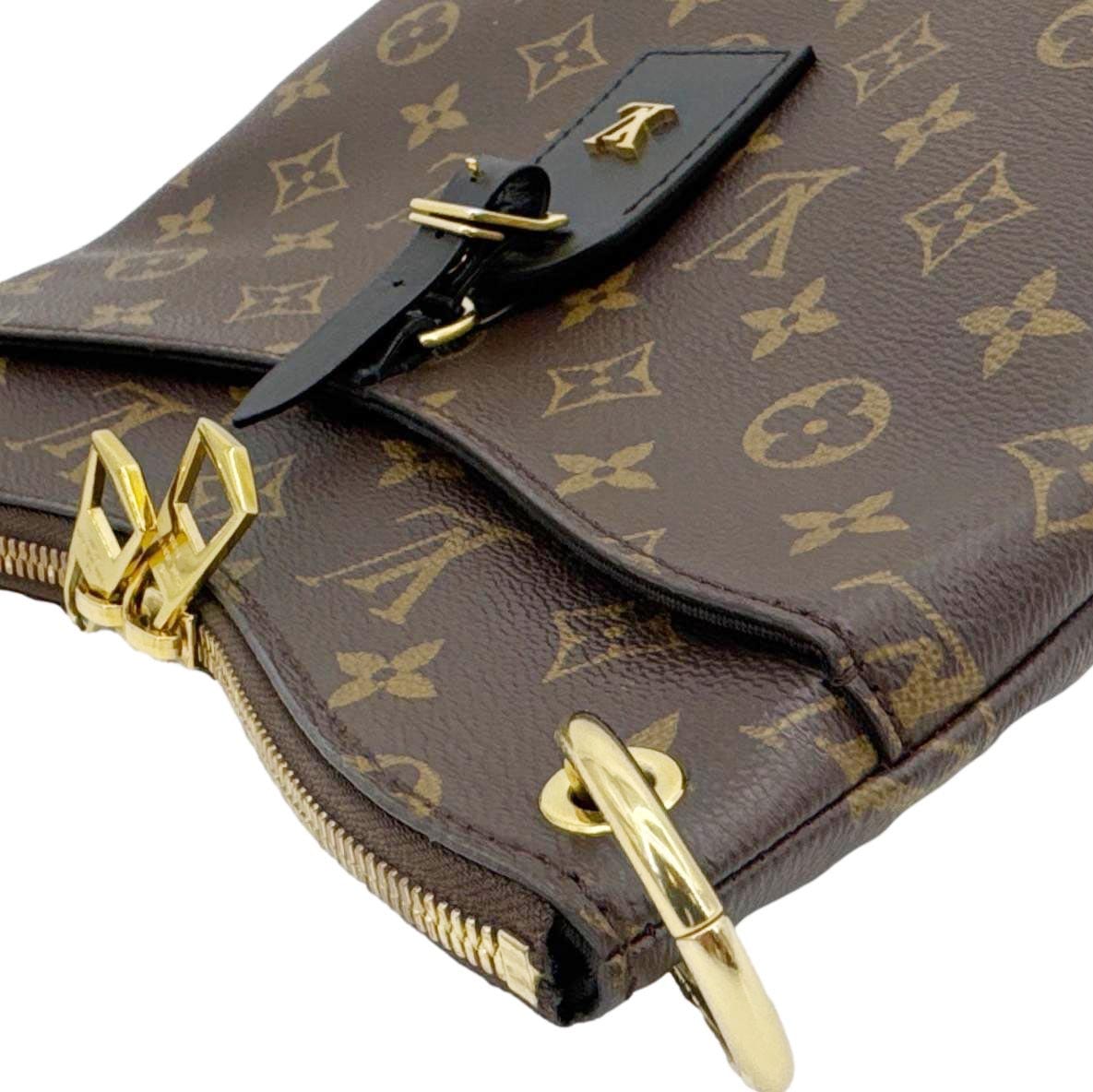 LOUIS VUITTON Odeon NM PM Monogram Canvas Shoulder Bag Brown