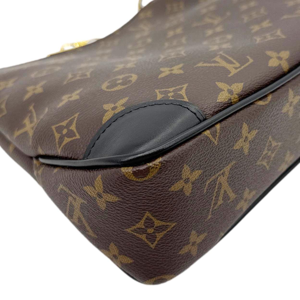 LOUIS VUITTON Odeon NM PM Monogram Canvas Shoulder Bag Brown