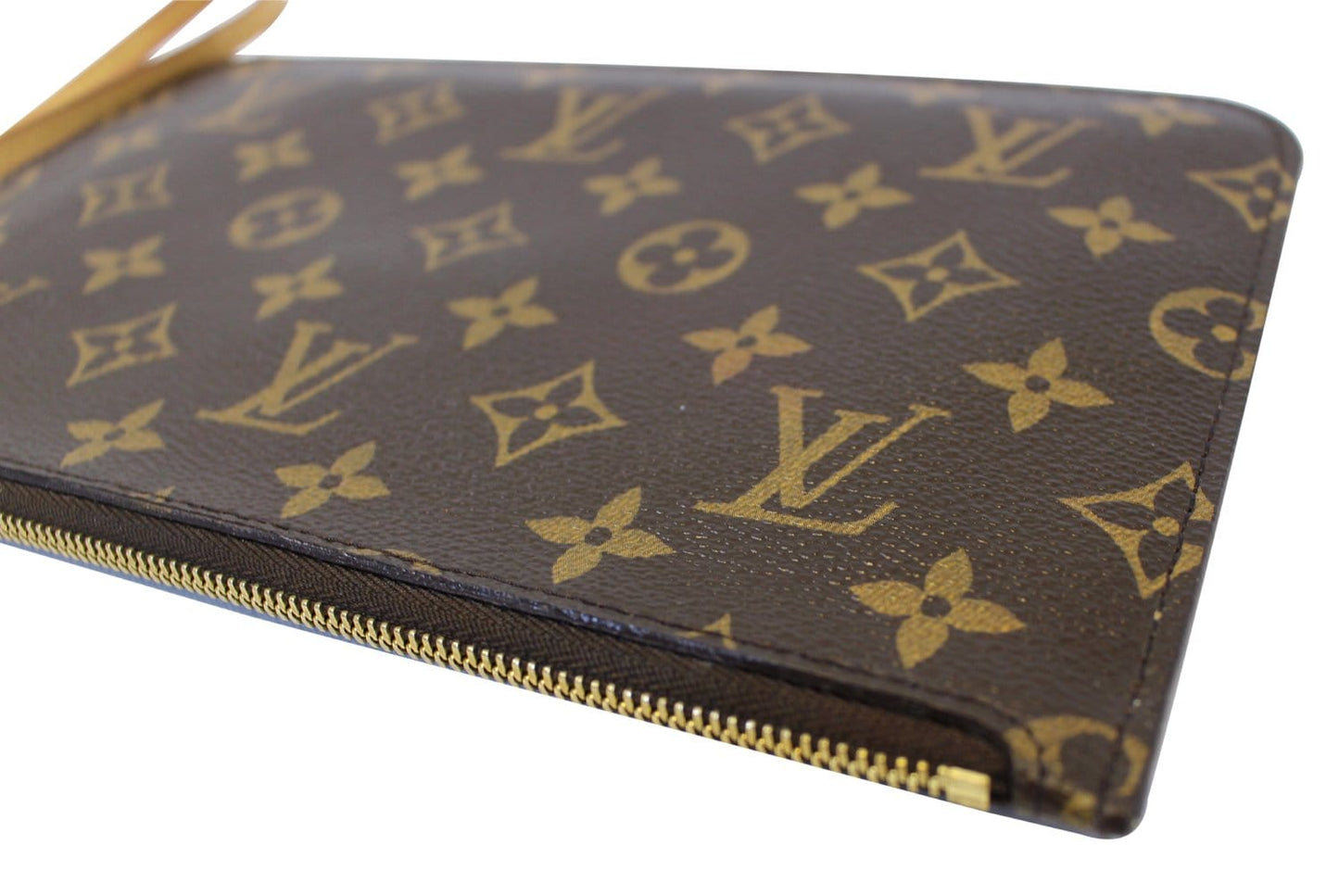LOUIS VUITTON Monogram Canvas Pochette Wristlet Pouch Neverfull MM