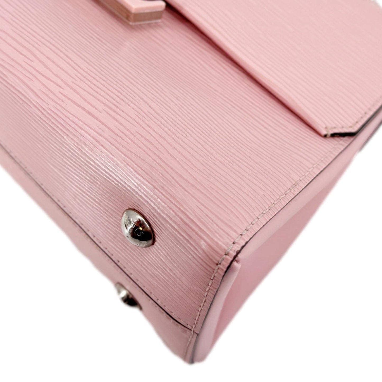 LOUIS VUITTON Grenelle PM Epi Leather Shoulder Bag Dusty Pink