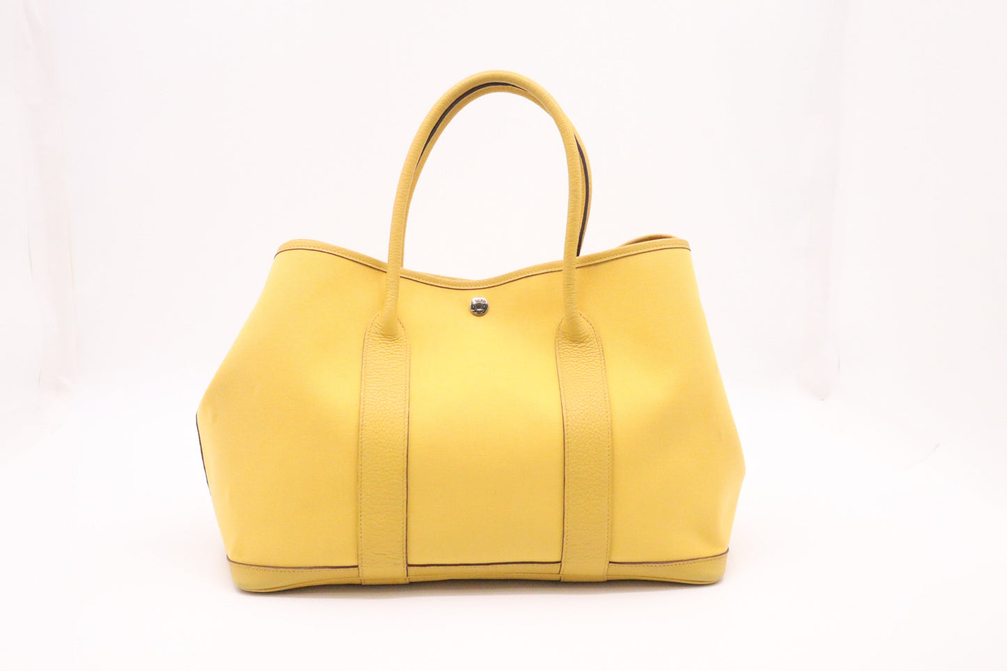Hermes Garden Party 36 in Yellow Canvas