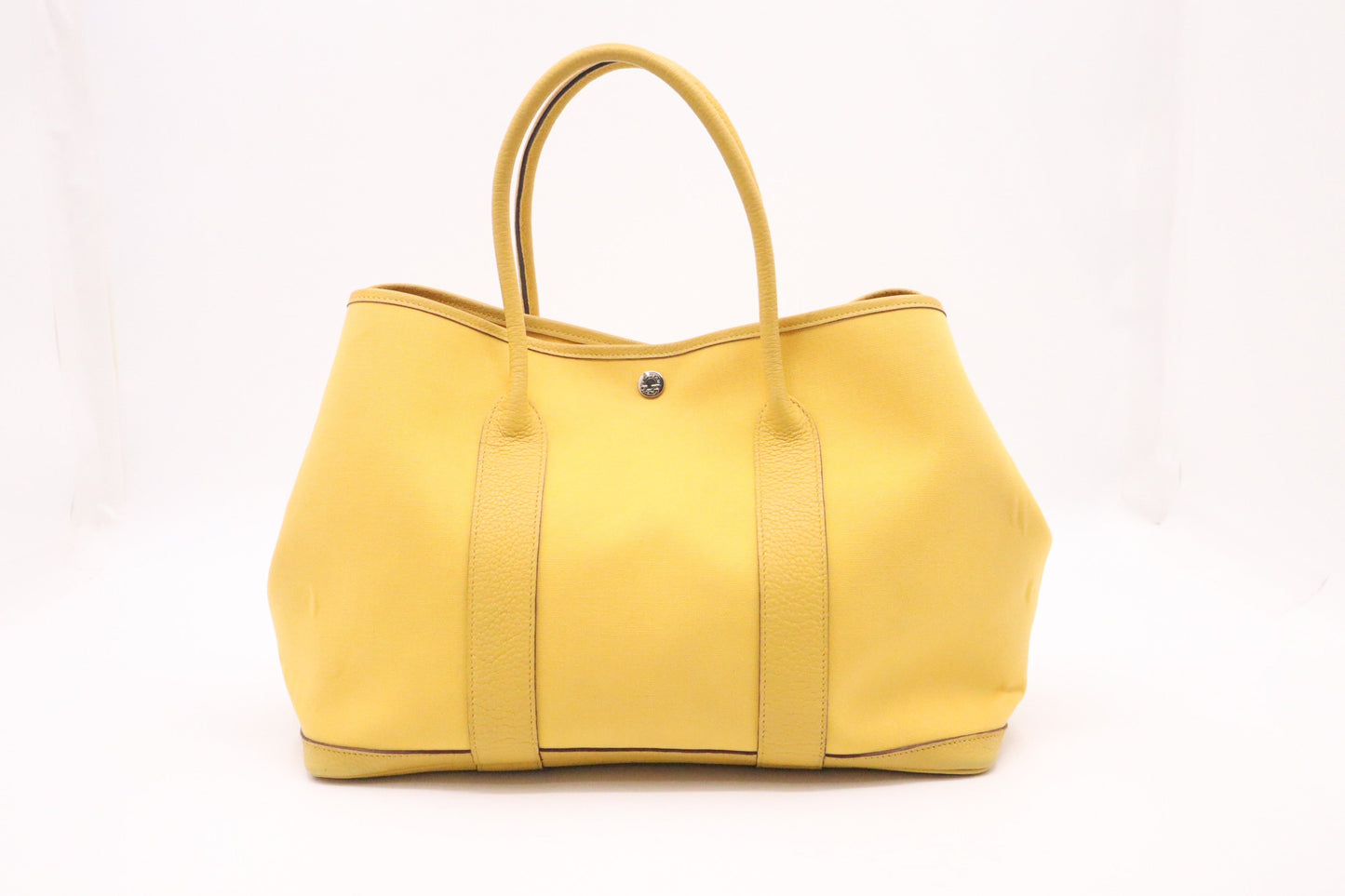 Hermes Garden Party 36 in Yellow Canvas