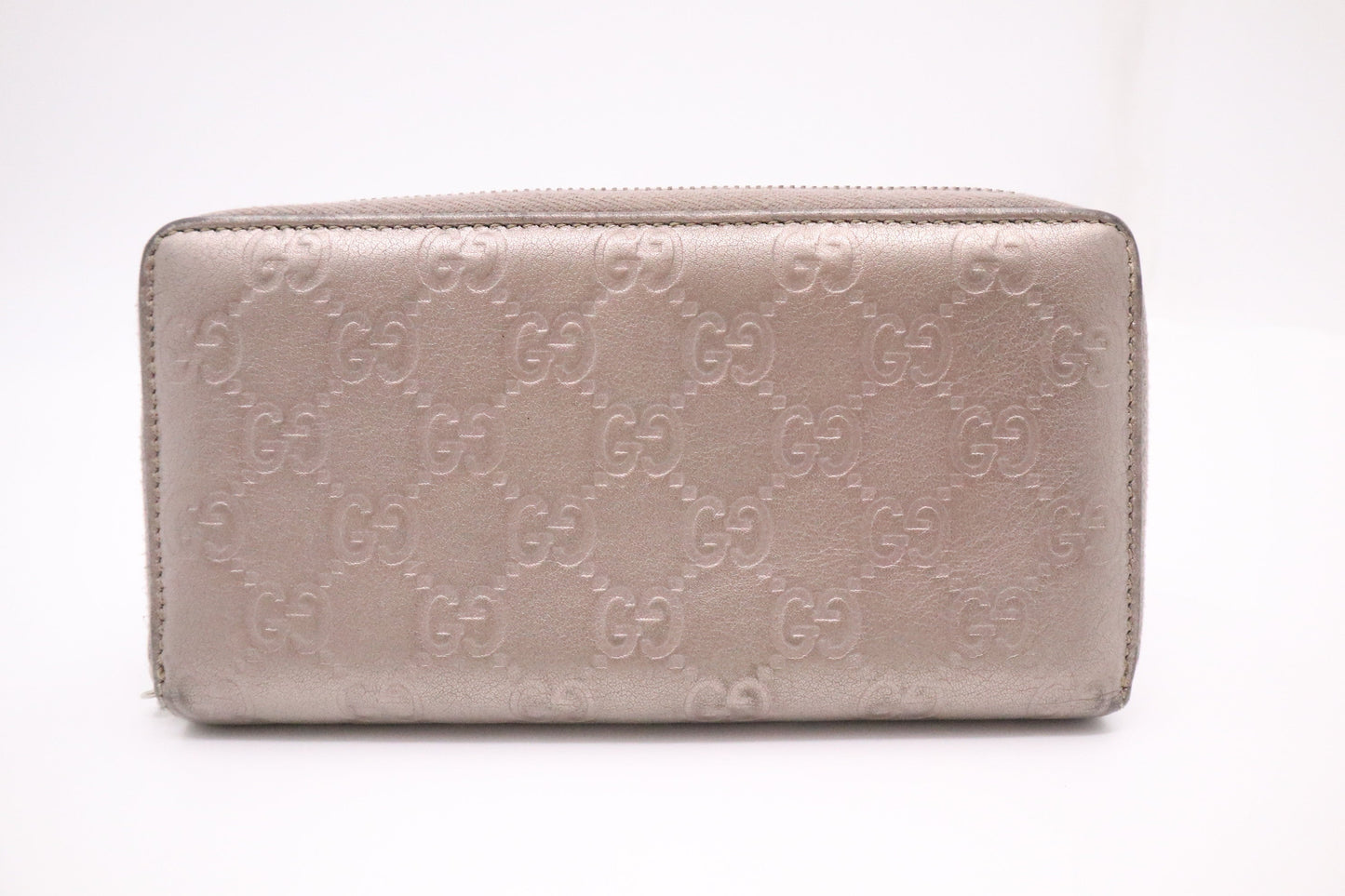 Gucci Long Wallet in Silver Leather