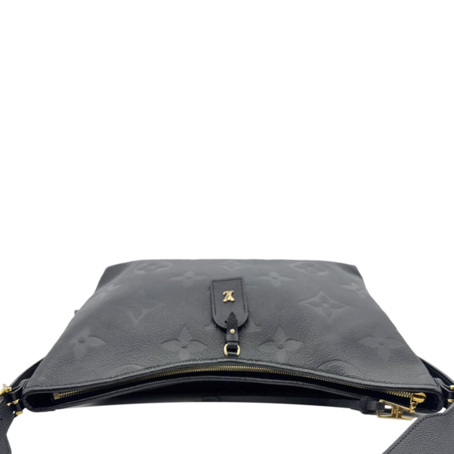 LOUIS VUITTON Carryall MM Monogram Empreinte Leather Shoulder Bag Black