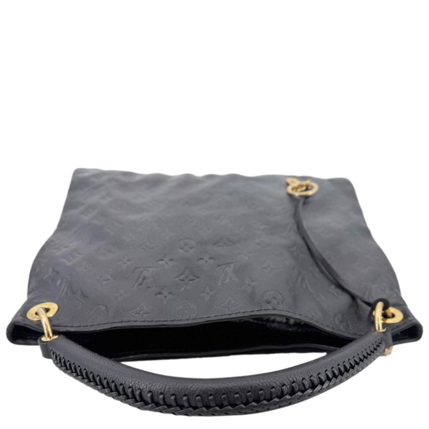 LOUIS VUITTON Artsy MM Empreinte Leather Hobo Bag Black