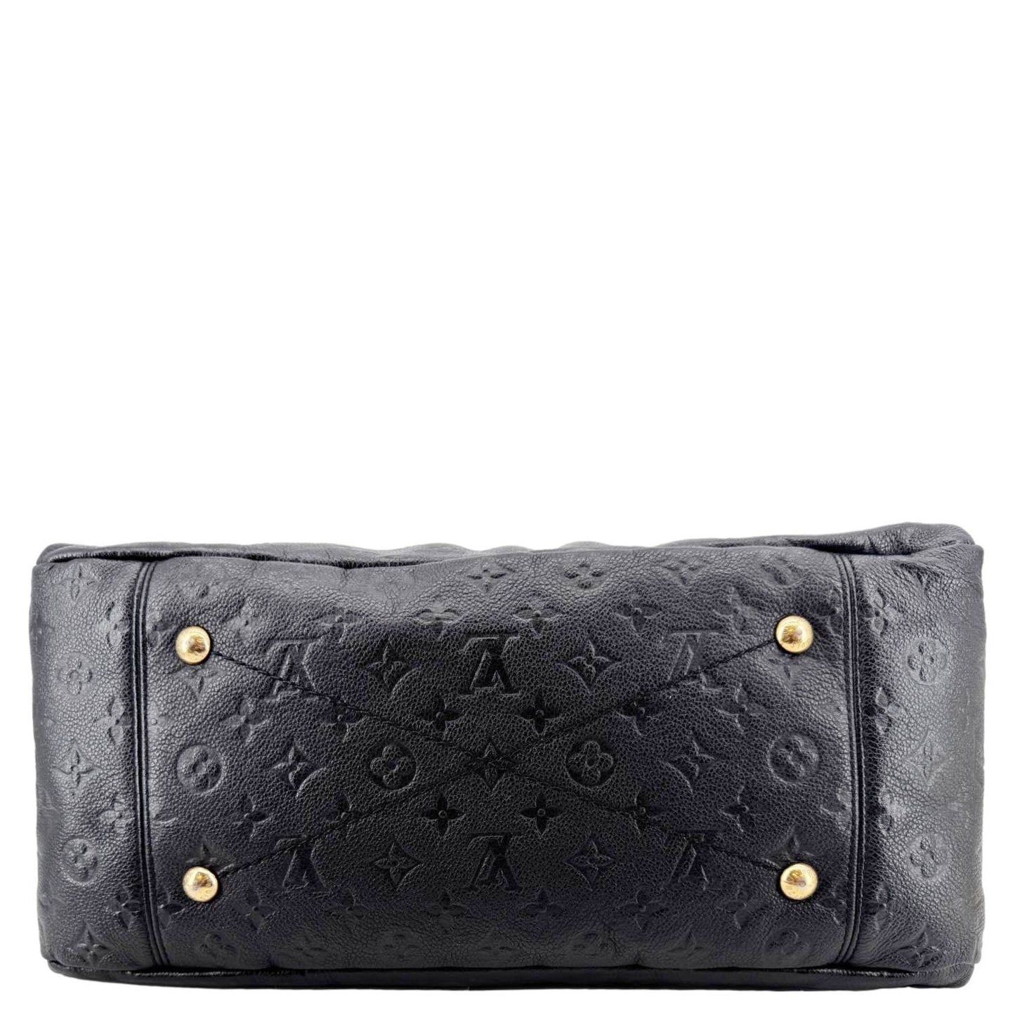 LOUIS VUITTON Artsy MM Empreinte Leather Hobo Bag Black