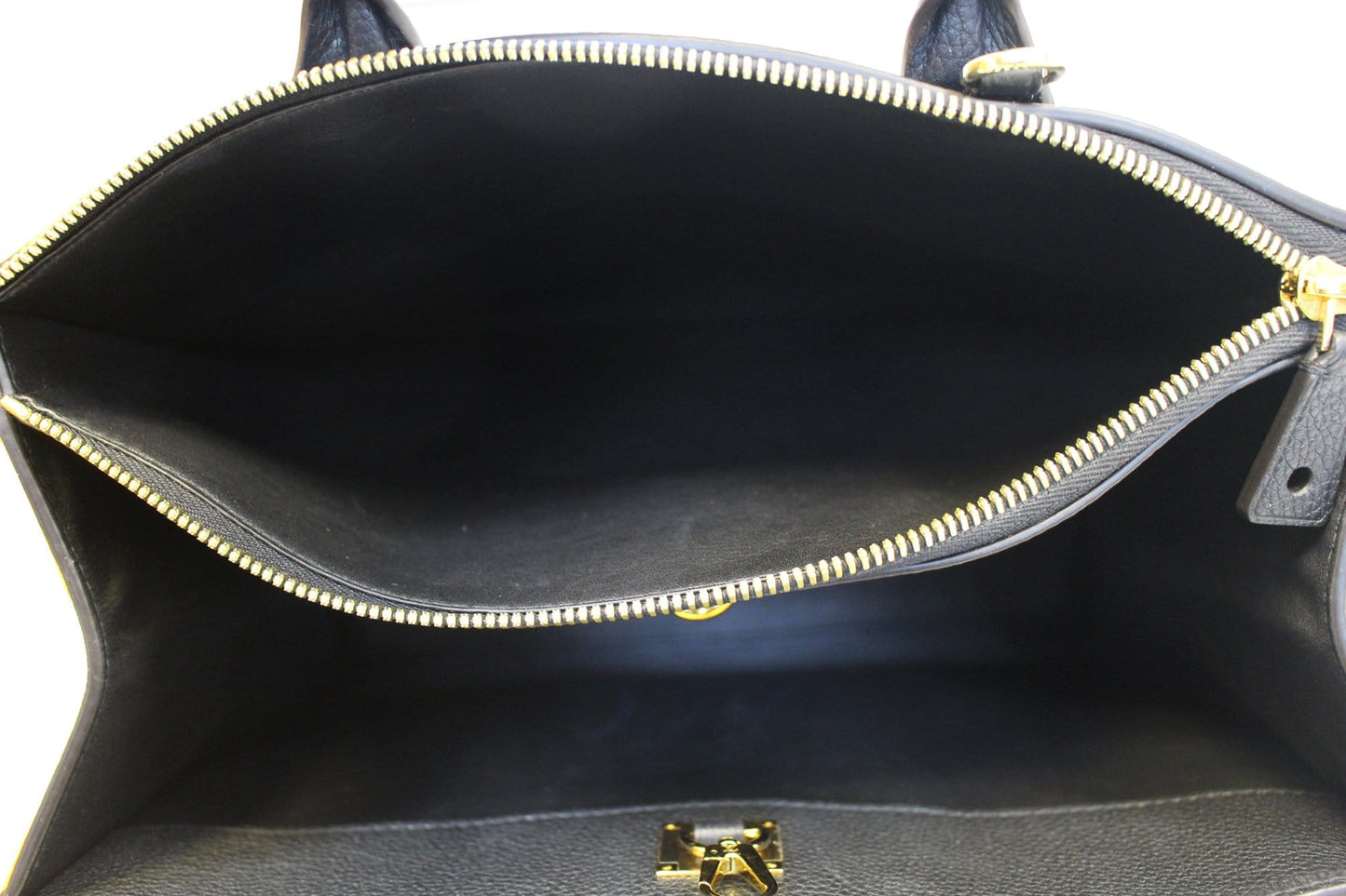 LOUIS VUITTON Noir Black Leather City Steamer MM Shoulder Bag