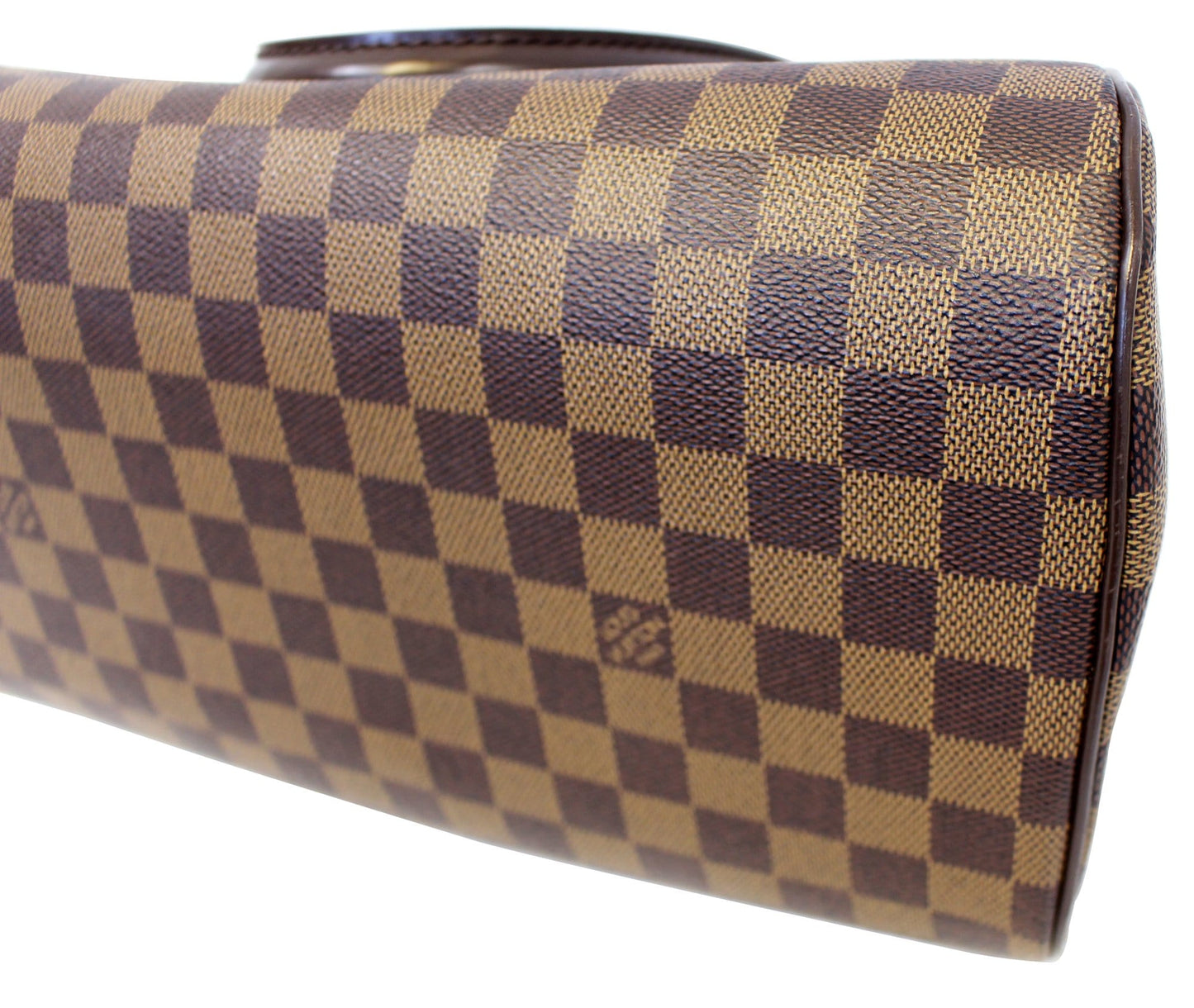 LOUIS VUITTON Damier Ebene Ribera MM Brown Satchel Bag